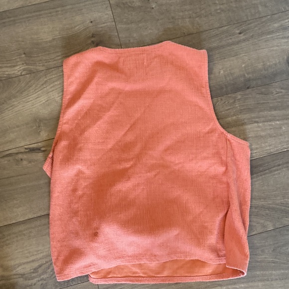 Madewell TeXTURE & THREAD Wrap-Tie Tank Top Salmon Size Large M65 - Picture 8 of 8
